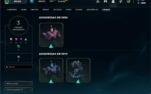 Conta bronze 1 com 125 Champs e 71 Skins + 700 RP
