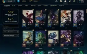 Conta bronze 1 com 125 Champs e 71 Skins + 700 RP