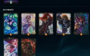 League of Legends 678 skins, 3 skins limitadas 1 Transcedida