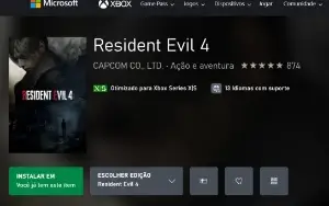 conta unica xbox com acesso a RESIDENT EVIL 4 REMAKE