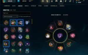 Unranked (ex ouro) com 23 Champs e 3 Skins + 3 Espolios
