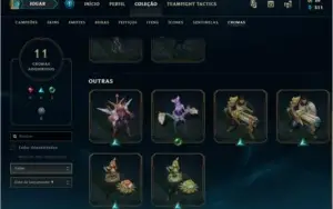 CONTA LOL QUASE  FALTANDO 14 CAMPEÕES GOLD 1 58 SKINS