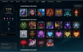 Conta Prata 3 , 314 skins .