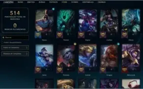 Conta Prata 3 , 314 skins .