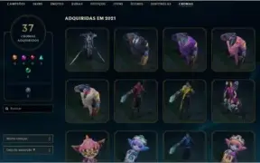 Conta Prata 3 , 314 skins .