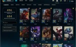 Conta prata 2 com 150 champs e 110 skins ( MAIN JG / MID )
