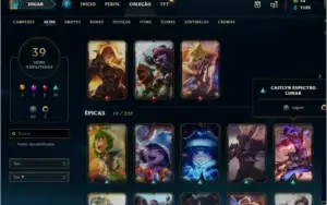 Conta league of Legends gold 3 level 268