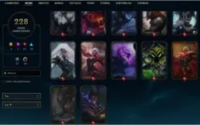 [LOL-BR] Conta level 720 + 225 skins + 40 Chromas e etc