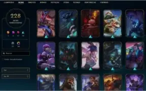 [LOL-BR] Conta level 720 + 225 skins + 40 Chromas e etc