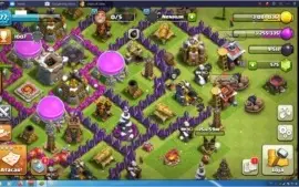 Clash Of Clans CV9 - 575 gemas, nick change e construtores 5
