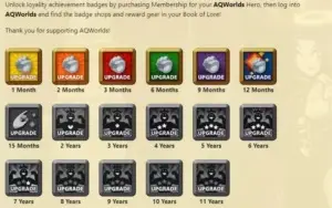 Vendo conta AQW antiga