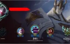 Conta Platina 5 - Borda Platina S6 - 136 SKINS