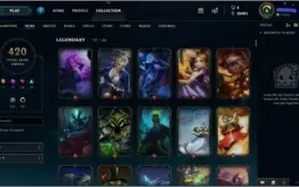CONTA LEAGUE OF LEGENDS - UNRANKED - 420 SKINS
