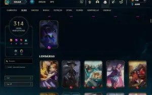 Bronze 1 com TODOS os champs e 314 Skins + 6 Miticas