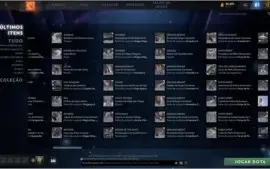 Conta dota 2 com 6,5k de MMR rank 800 com varios itens