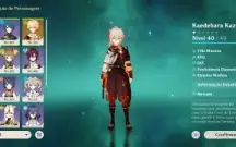 Conta genshin impact ar28 com kazuha