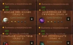 Monge c/ todas as gemas lendárias