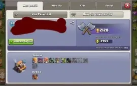 Conta Clash Of Clans CV8 + Clash Royale Arena 13