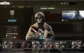 Conta Warzone com varias skins e armas mw