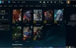 Conta de lol platina IV nível 45