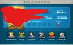 Conta Rise Of Kingdom VIP 16 +1B KP + 76M de poder