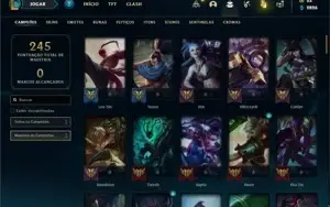 Conta bronze 4 com 105 Champs e 81 Skins + 3 Espolios