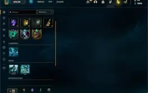 Conta bronze 4 com 105 Champs e 81 Skins + 3 Espolios