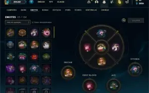 Conta bronze 4 com 105 Champs e 81 Skins + 3 Espolios