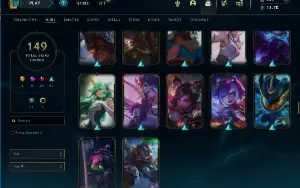 Conta Com Aatrox E Evelynn Prestígio 2022 + Borda