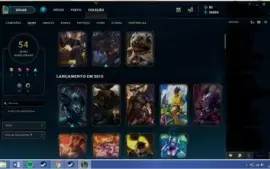 CONTA DIAMANTE 4 TODOS OS CAMPEÕES/ 35k de EA / 54 skins
