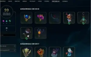 conta lol unranked skins raras, level 169, 129 champs.