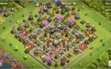 CONTA CV 11 CLASH OF CLANS SEMI FULL POUCOS MUROS FALTANDO