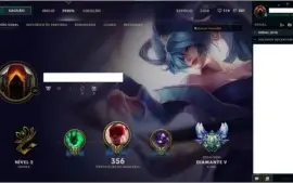 Vendo conta Diamante V ; 233 skins e muito mais