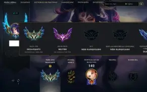 Conta Lol Challenger Flex/Mestre soloq Handlvl Season 4