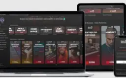 Área de membros no estilo “Netflix”