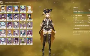Conta Genshin Impact - Navia + Furina + Keqing + Tighnari