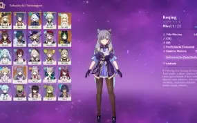 Conta Genshin Impact - Navia + Furina + Keqing + Tighnari