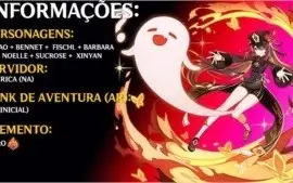 Genshin Impact conta com Hutao + Staff of Homa AR22