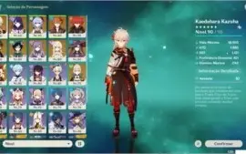 CONTA GENSHIN IMPACT ENDGAME AR56 12 PERSONAGENS 5*