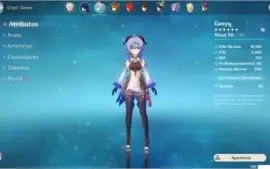 CONTA GENSHIN IMPACT ENDGAME AR56 12 PERSONAGENS 5*