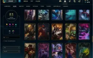 Conta bronze 2 AFUNDADA com 152 champs e 83 skins
