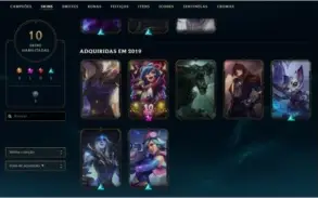 Conta Platina IV 35 PDL Com 30 campeões  10 skins