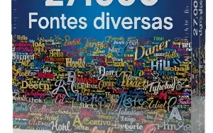 Pacote com 27 Mil Fontes Diversas