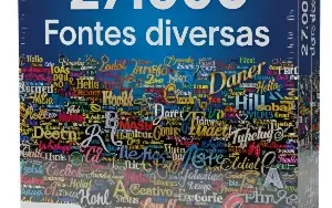 Pacote com 27 Mil Fontes Diversas