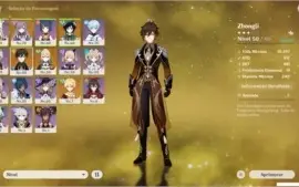 GENSHIN IMPACT AR 41 / NA - KEQING, VENTI, ZHONGLI, JEAN