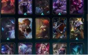 conta lol (lvl 124, 88 skins, 47 emotes, 155 icons)