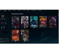 conta lol (lvl 124, 88 skins, 47 emotes, 155 icons)