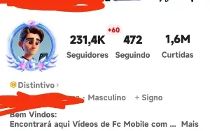 Vendo conta kwai com 230 mil seguidores