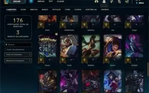Conta bronze 1 com 61 Champs e 20 Skins