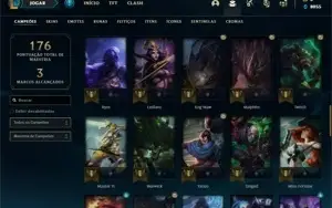 Conta bronze 1 com 61 Champs e 20 Skins